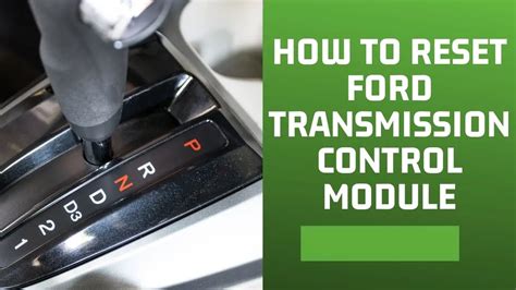 how do you reset a transmission control module